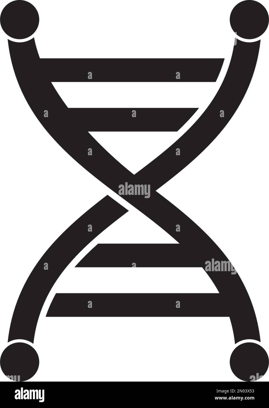 DNA-Icon-Vektordesign Stock Vektor
