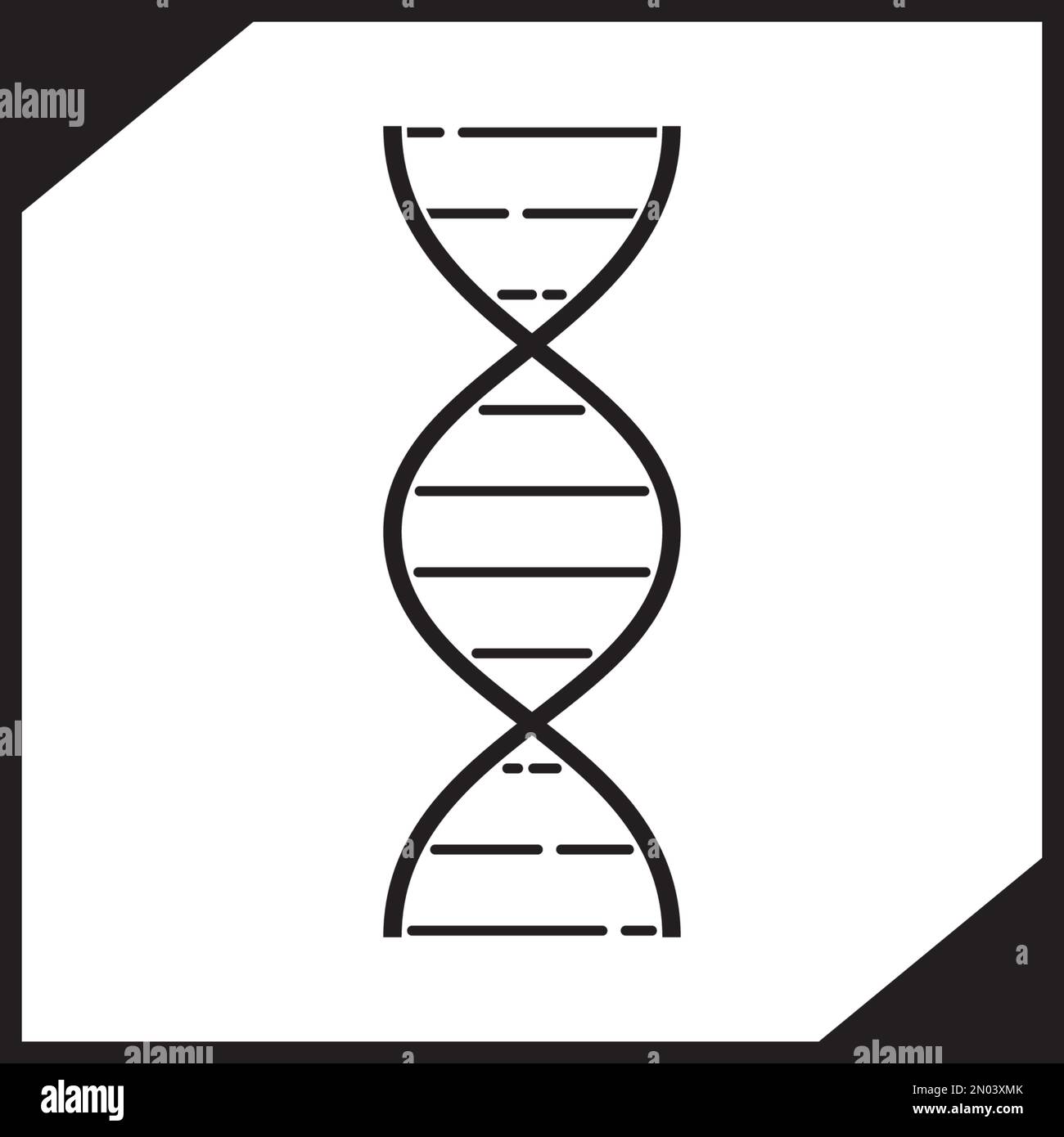 DNA-Icon-Vektordesign Stock Vektor