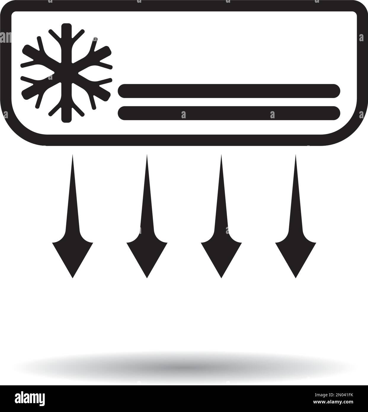 Fan-Symbol. einfache art klimaanlage großes verkaufsplakat