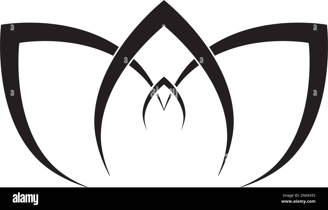 Schönheit Lotus Blumen Logo Vorlage Vektor Stock Vektor