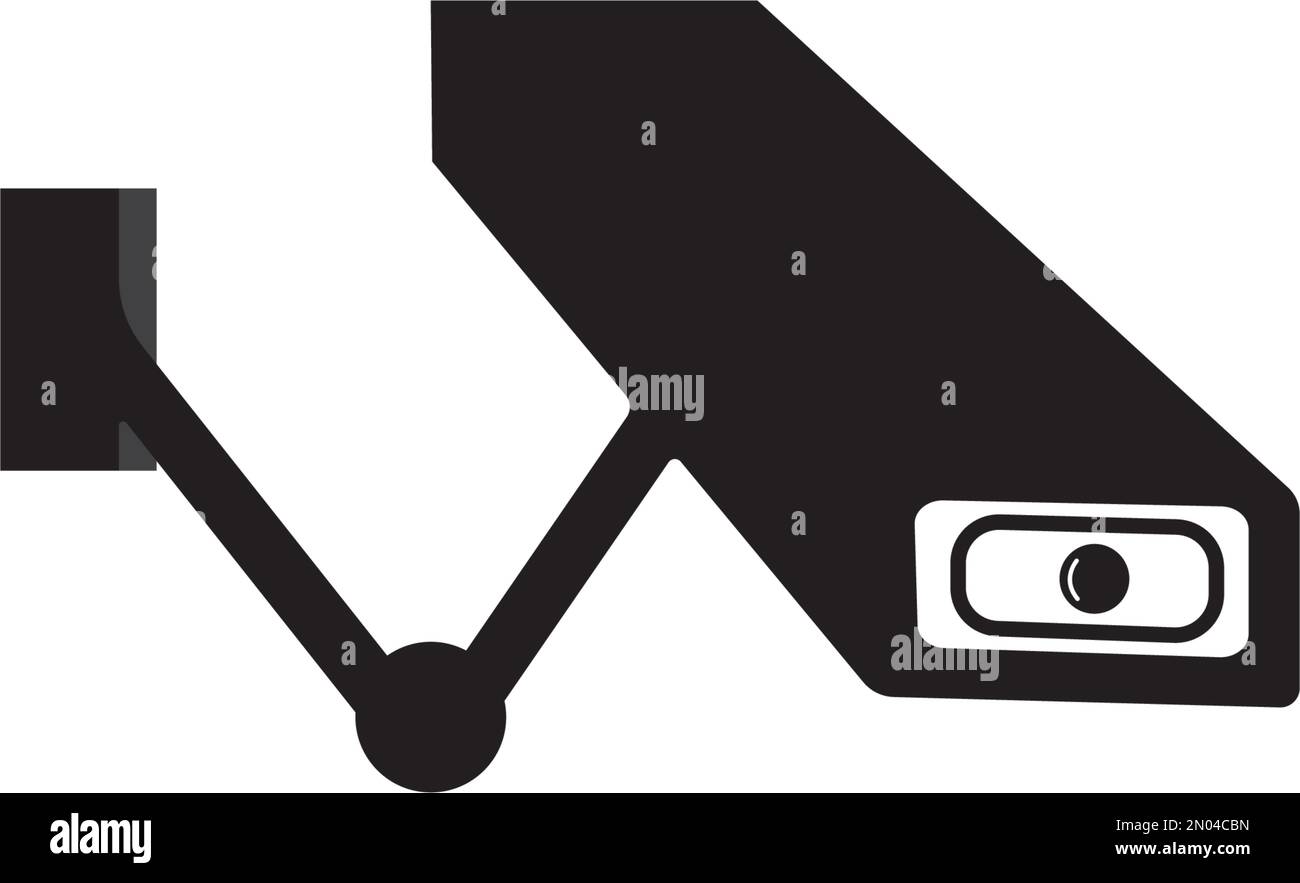 Konstruktionsvorlage für Vektordarstellung des CCTV-Symbols Stock Vektor