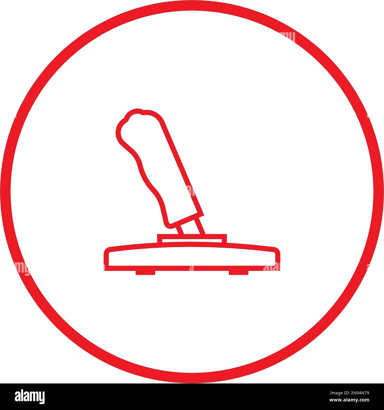 Vorlage für die Darstellung des Joy-Stick-Symbols im Vektordesign Stock Vektor