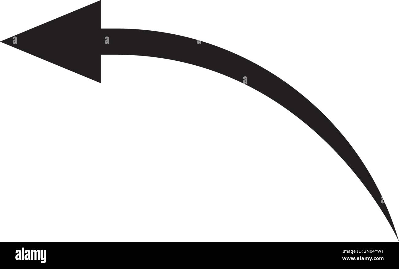 Symbol "Rückgängig". Zurück- oder Rückkehrabbildung als einfaches Vektorzeichen und trendiges Symbol für Design, Websites Stock Vektor