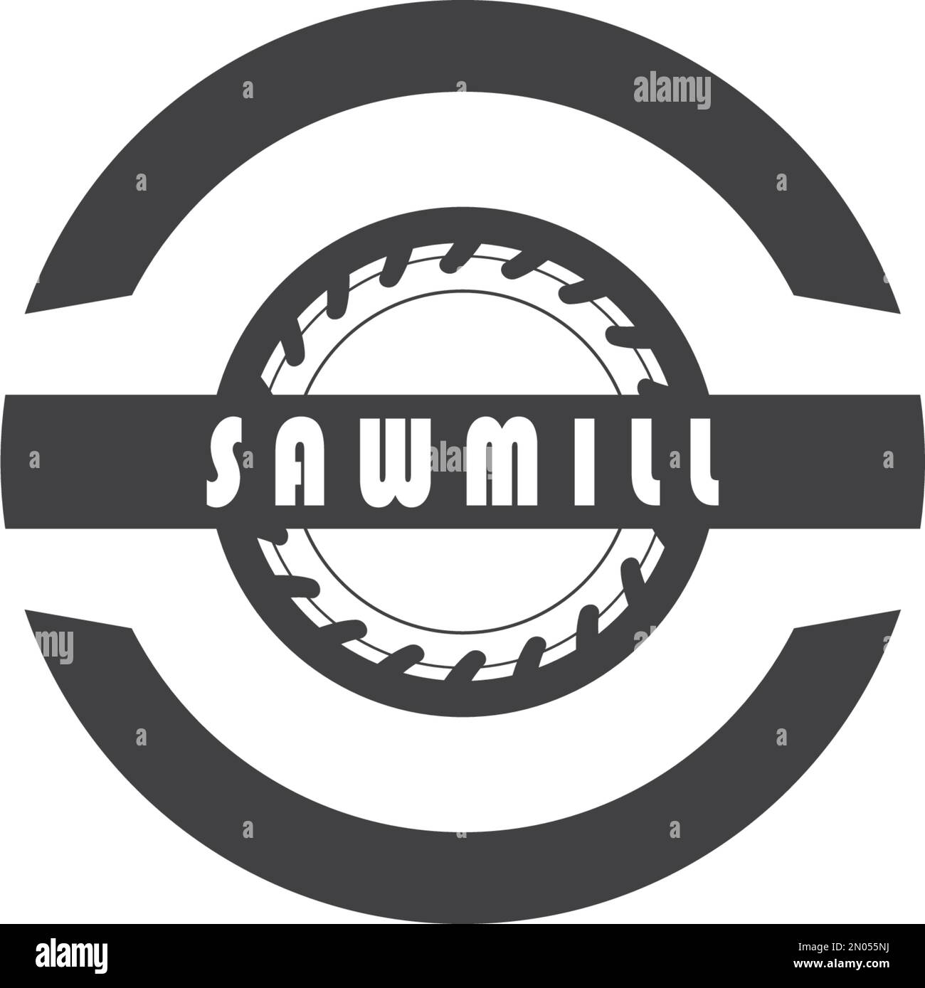 Vektordesign-Illustration des SAW-Symbols Stock Vektor