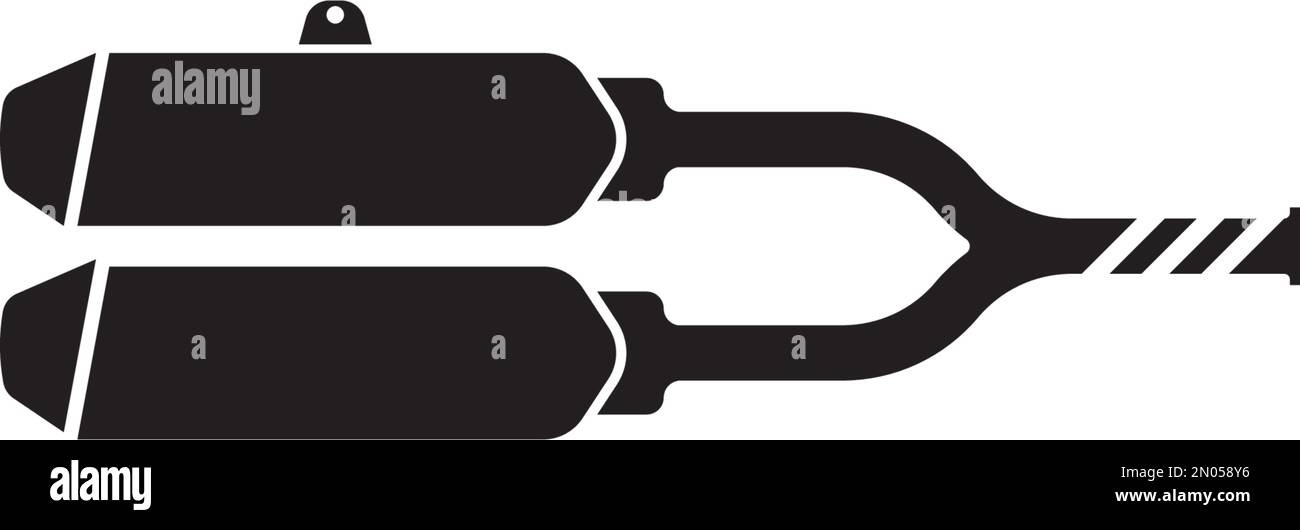 Entwurfsvorlage für Vektordarstellung des Auslasssymbols Stock Vektor