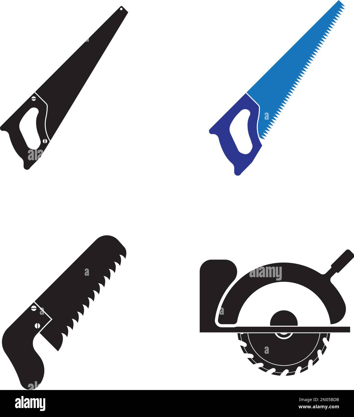 Vektordesign-Illustration des SAW-Symbols Stock Vektor