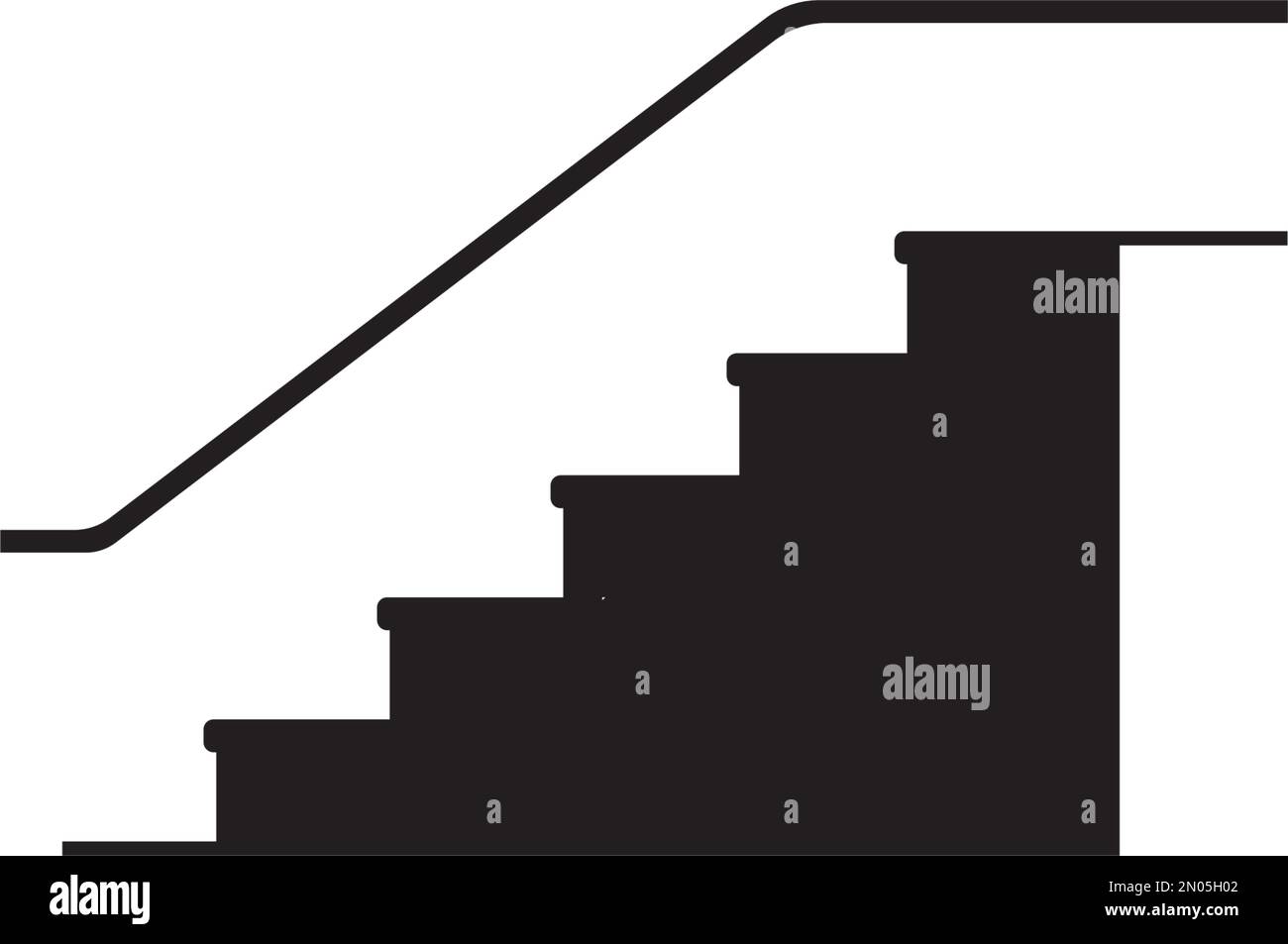 Abbildung des Vektordesigns des Treppensymbols Stock Vektor
