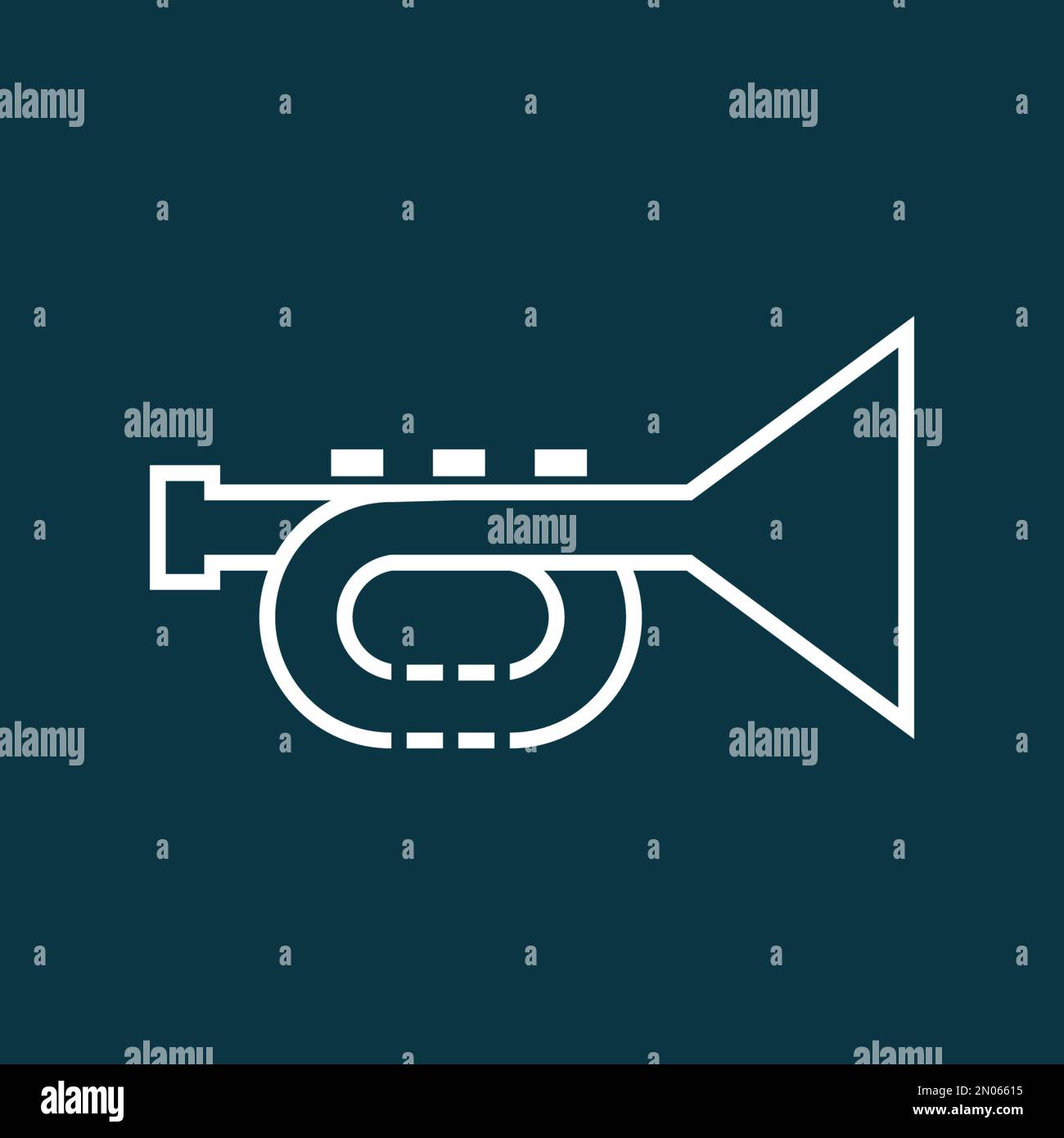 Trompetensymbol Vektor, Illustration Design Vorlage. Stock Vektor