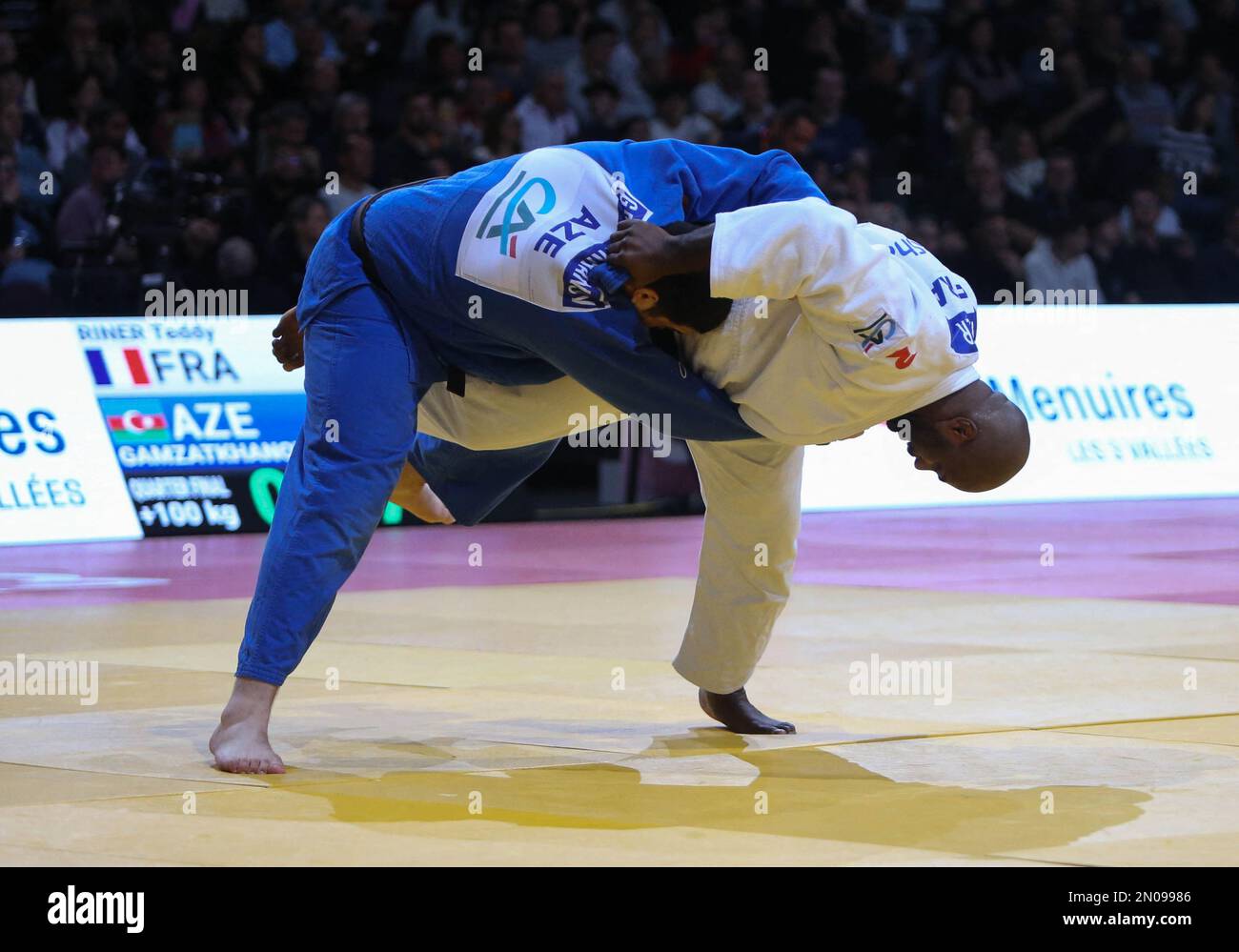 Teddy Rinner of France anlässlich des Judo Paris Grand Slam 2023 am 5. Februar in der Accor Arena in Paris, Frankreich - Photo Laurent Lairys /ABACAPRESS.COM Stockfoto