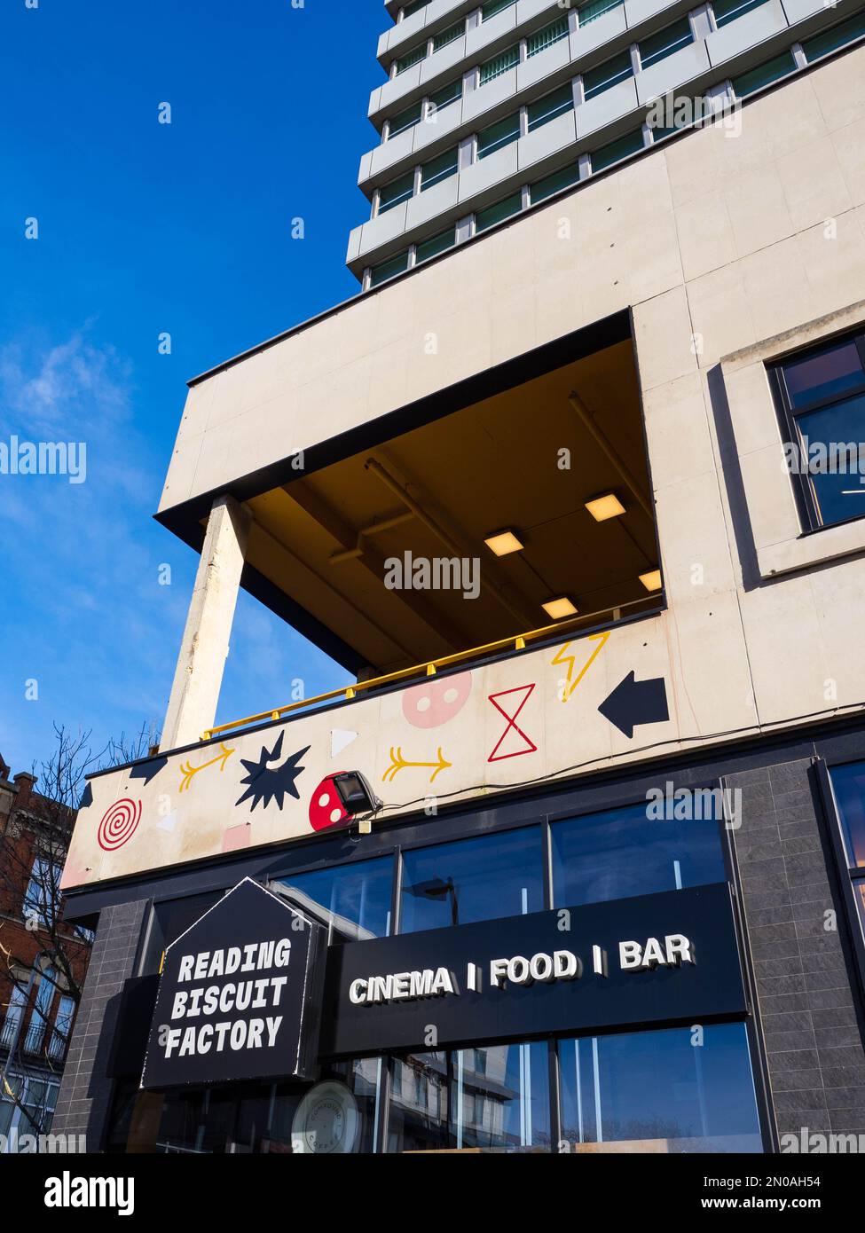 Reading Biscuit Factory, New Cinema, Cultural Hub, Reading, Berkshire, England, Großbritannien, GB. Stockfoto