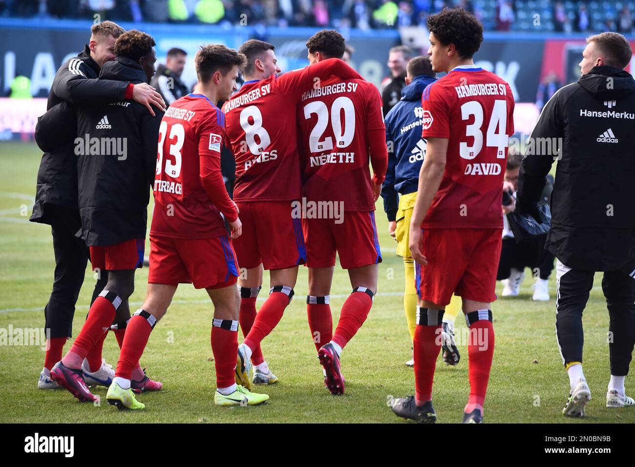 05. Februar 2023, MecklenburgVorpommern, Rostock Fußball 2. Bundesliga, Hansa Rostock