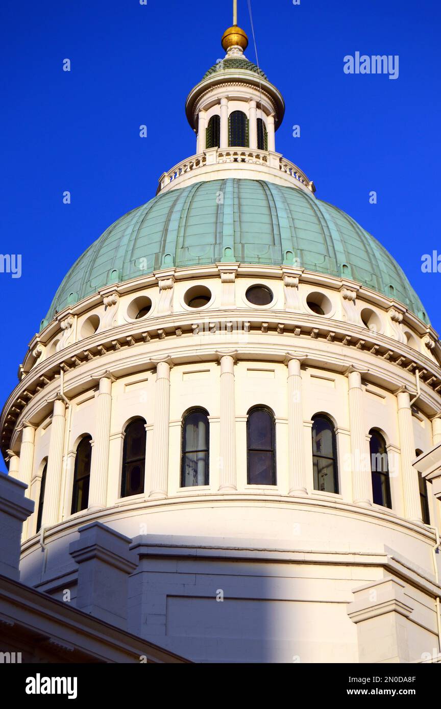 Die Kuppel des alten Gerichtsgebäudes in St. Louis Stockfoto