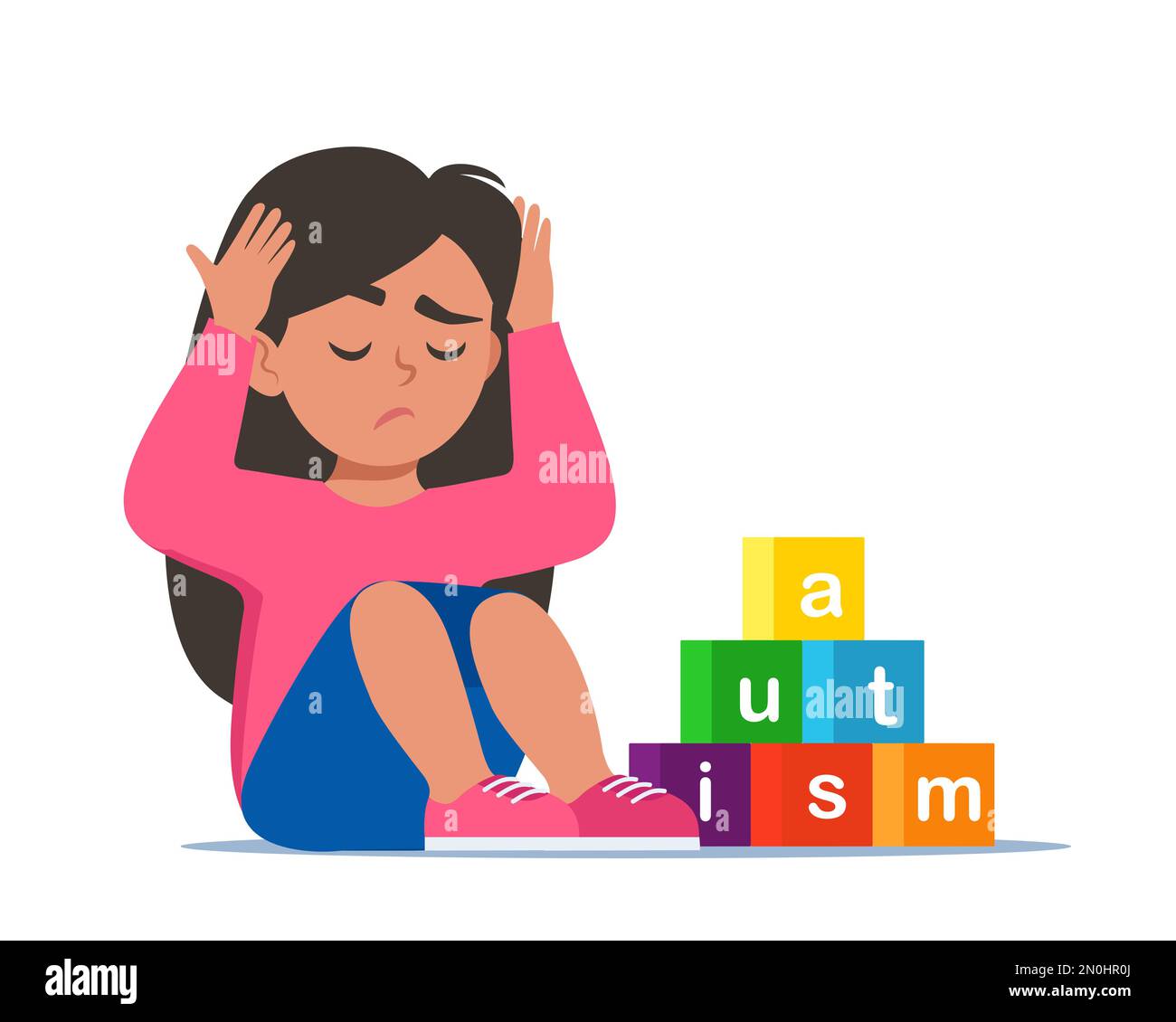 Kind Legt Sich Auf Den Boden Autismus www.alamy.de