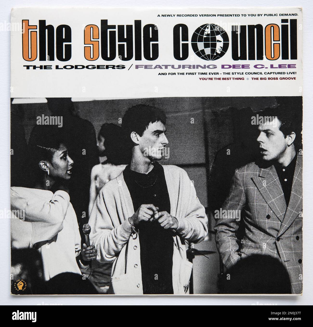 Bildcover der 7-Zoll-Einzelversion der Lodgers by the Style Council, die 1985 veröffentlicht wurde. Stockfoto