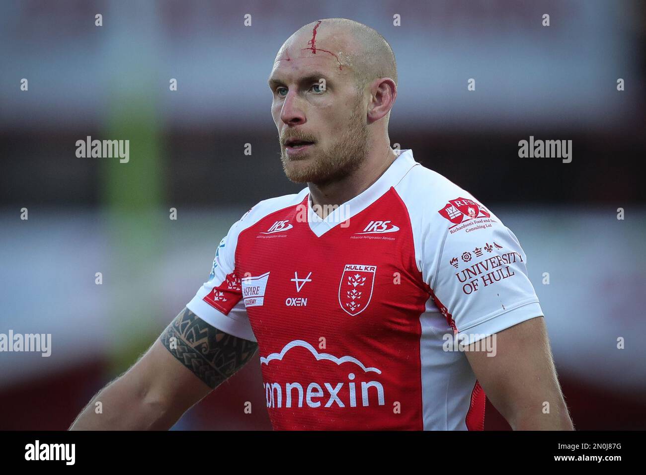 Dean Hadley 22 von Hull KR während des Rugby League VorsaisonSpiels