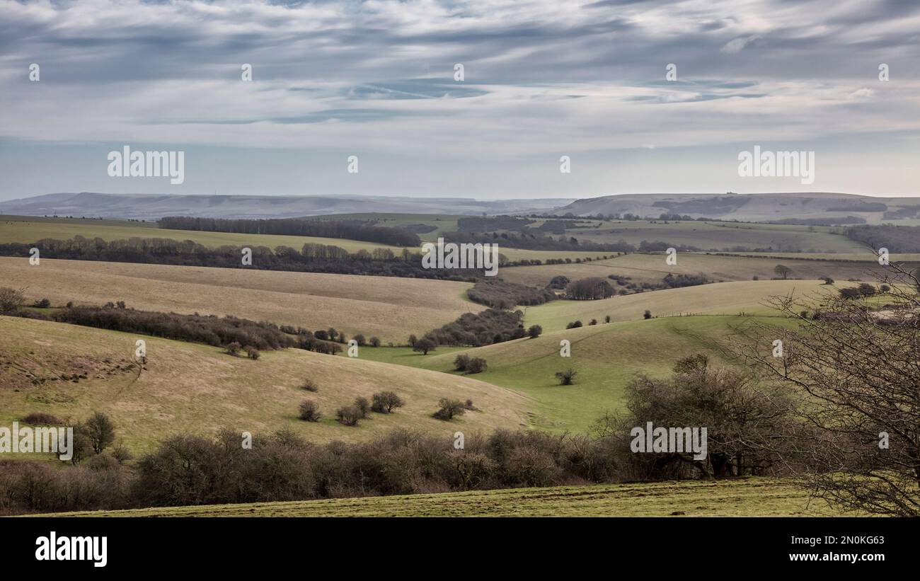 East Sussex von Ditchling Beacon Stockfoto