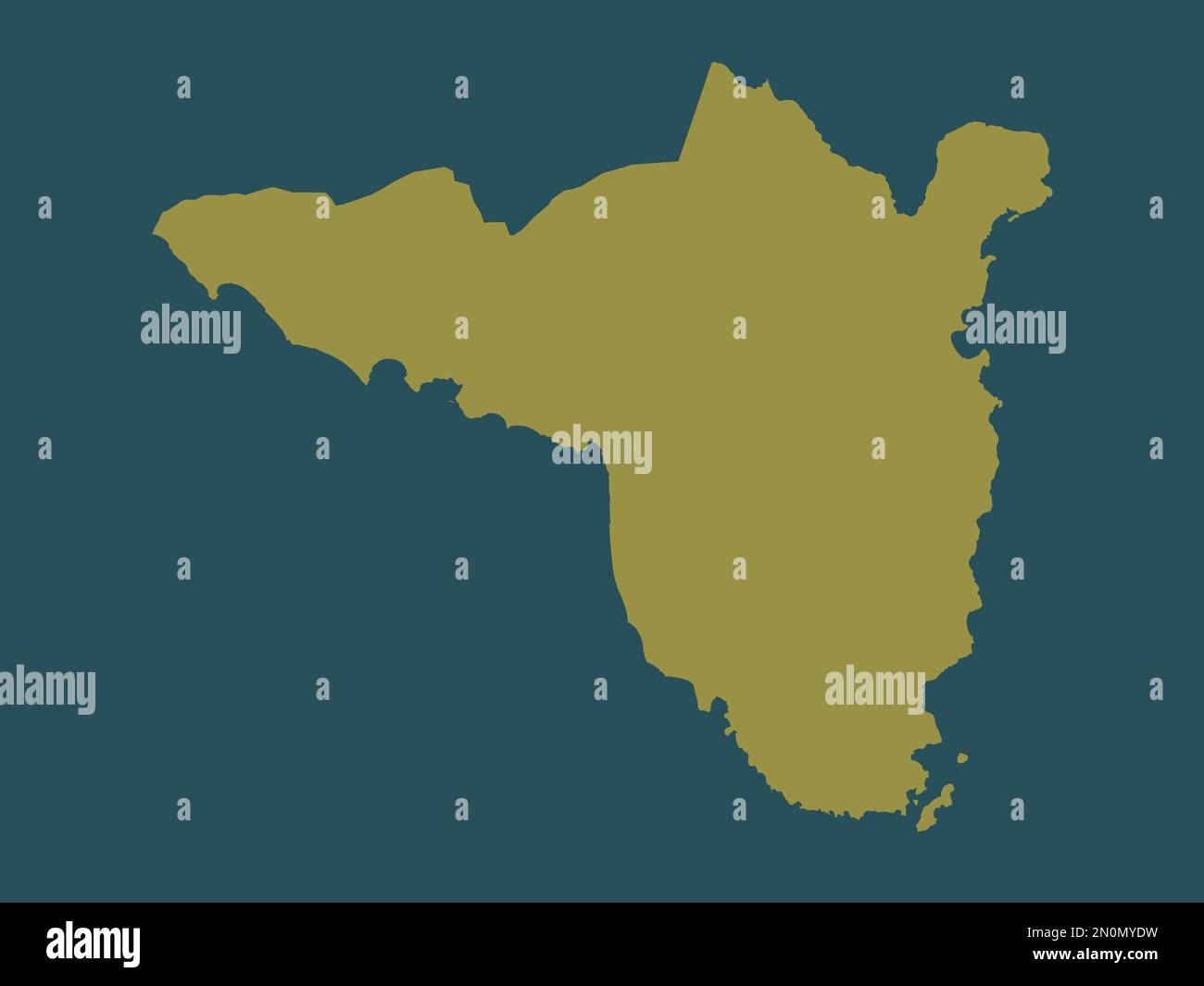 Sorsogon, Provinz der Philippinen. Durchgehende Farbform Stockfoto