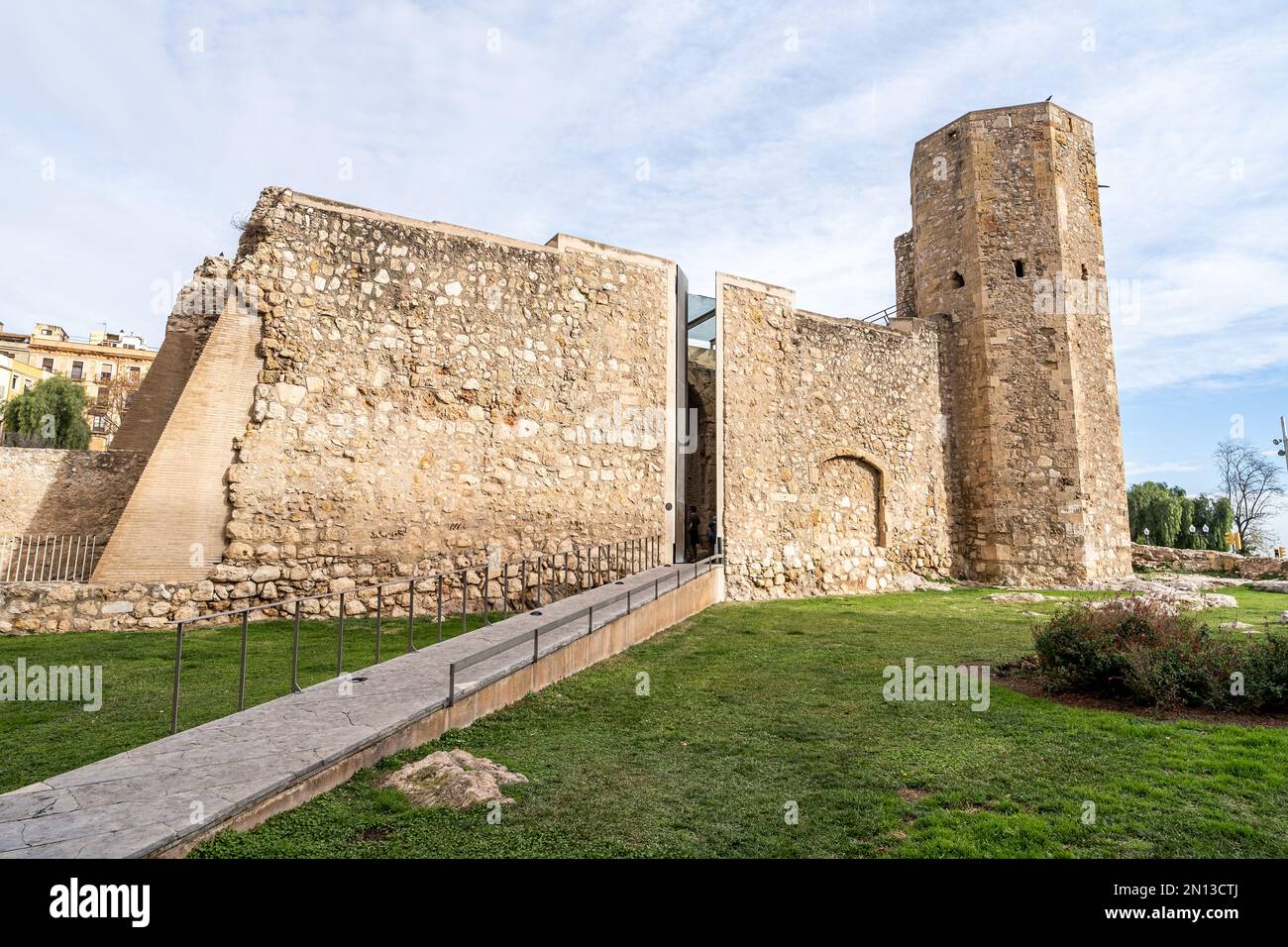 Ruinen des römischen Zirkus os Tarragona. Es war eines der Tore zum Zirkus Stockfoto