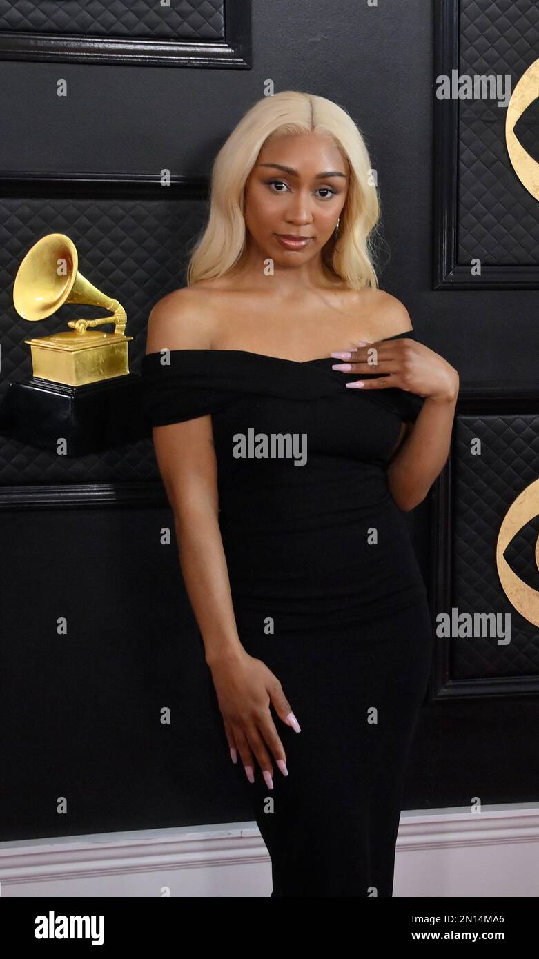 Los Angeles, Usa. 05. Februar 2023. Fousheé nimmt am Sonntag, den 5. Februar 2023, an den Grammy Awards 65. in der Crypto.com Arena in Los Angeles Teil. Foto: Jim Ruymen/UPI Credit: UPI/Alamy Live News Stockfoto