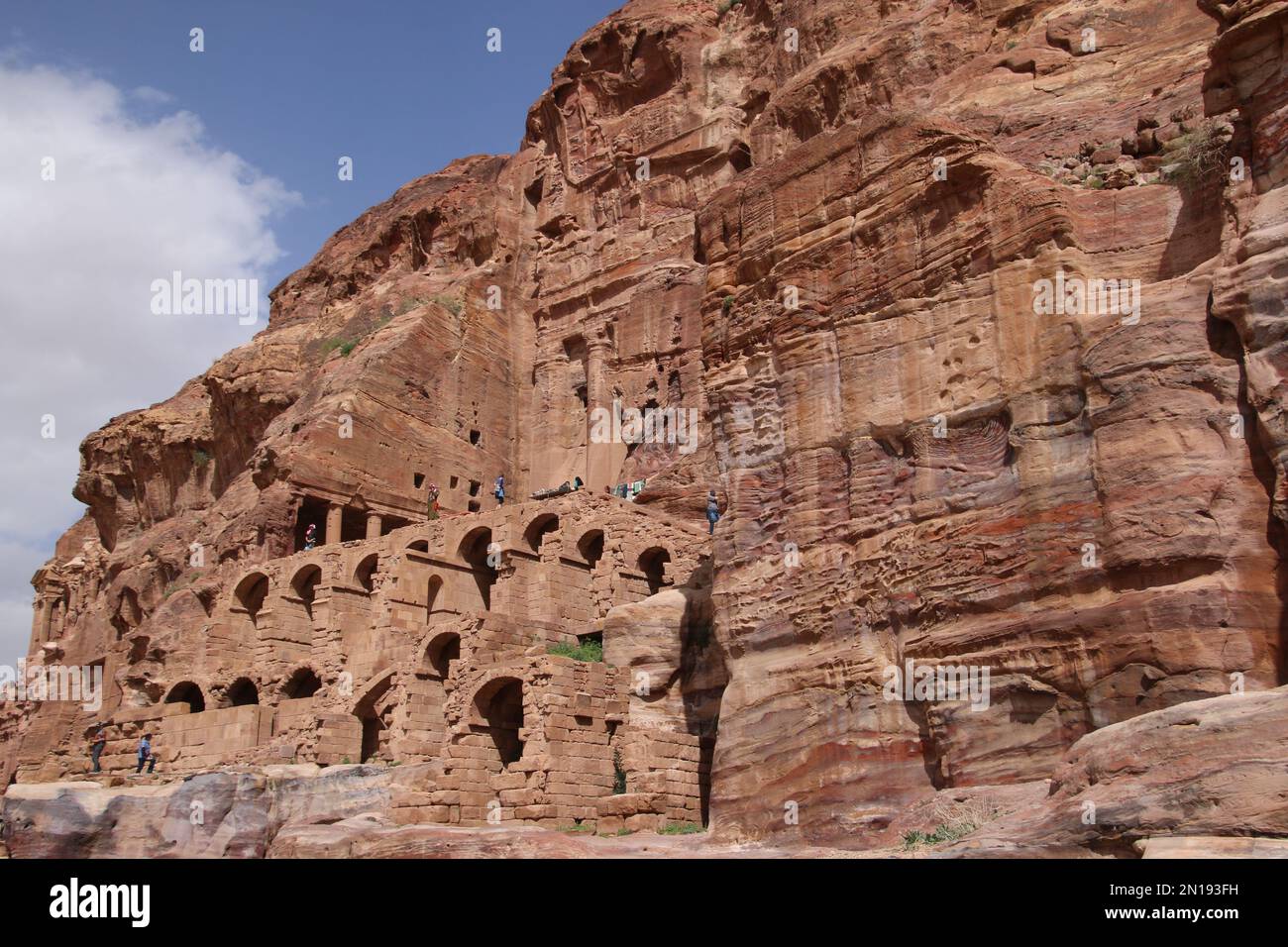 Felsentempel, Petra, Jordan Stockfoto