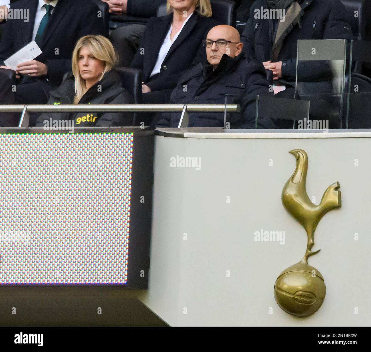 London, Großbritannien. 05. Februar 2023. 05. Februar 2023 - Tottenham Hotspur / Manchester City - Premier League - Tottenham Hotspur Stadium Tottenham's Chairman Daniel Levy während des Premier League-Spiels gegen Manchester City. Bildkredit: Mark Pain/Alamy Live News Stockfoto