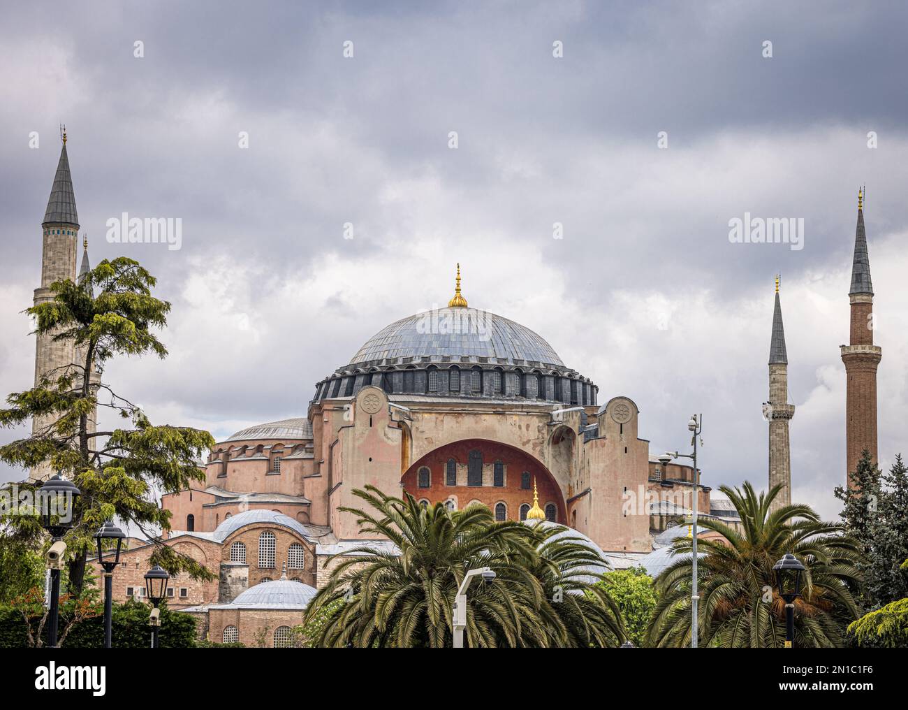 Blaue Moschee / Sultan Ahmed Moschee / Sultan Ahmet Camii, Istanbul, Türkei Stockfoto