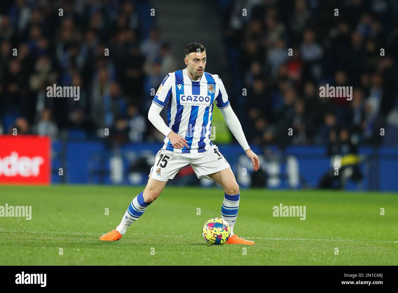 Diego Rico (Sociedad), 5. FEBRUAR 2023 - Fußball / Fußball : spanisches Spiel "La Liga Santander" zwischen Real Sociedad 0-1 Real Valladolid in der reale Arena in San Sebastian, Spanien. (Foto: Mutsu Kawamori/AFLO) Stockfoto