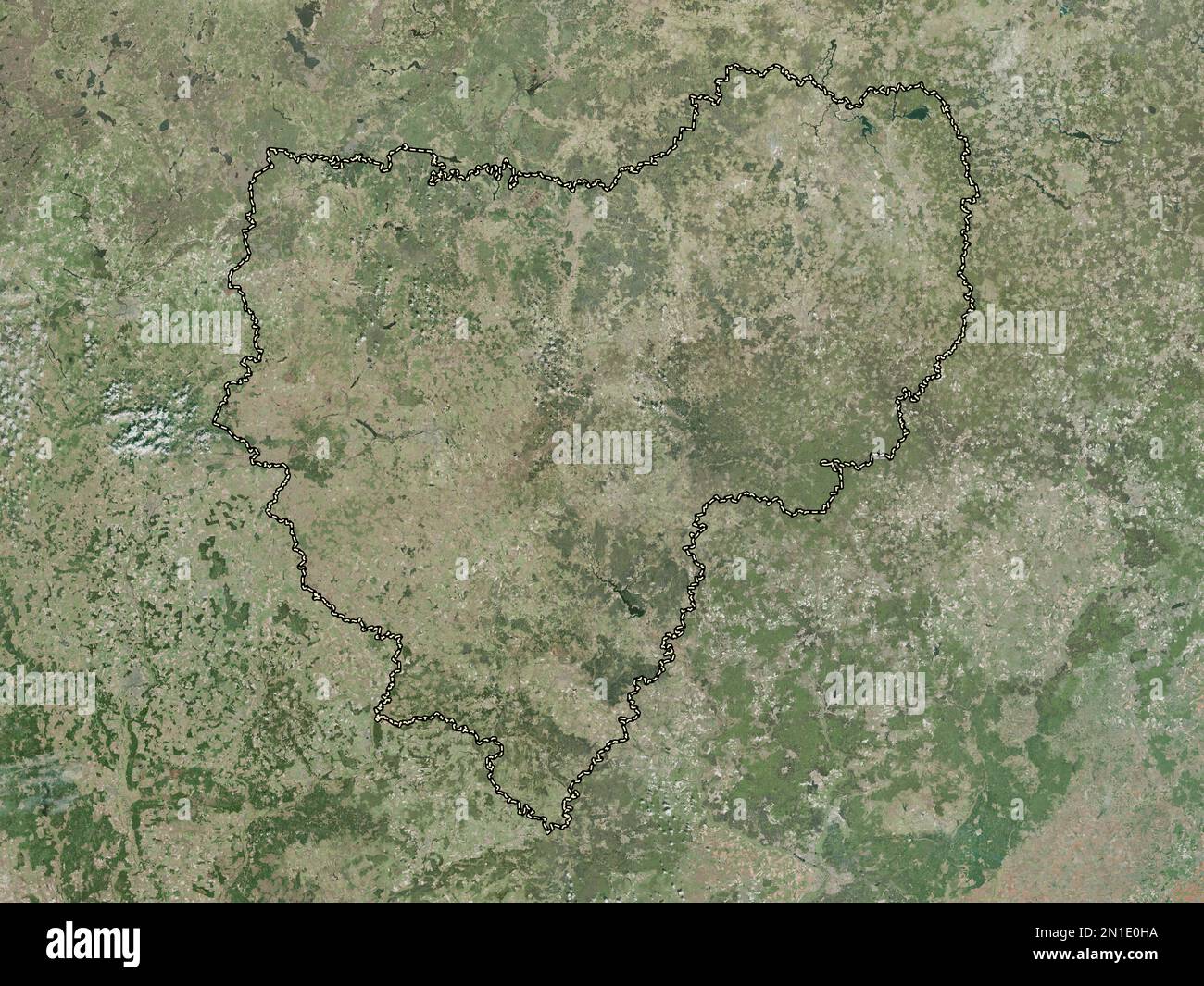 Smolensk, Region Russlands. Hochauflösende Satellitenkarte Stockfoto