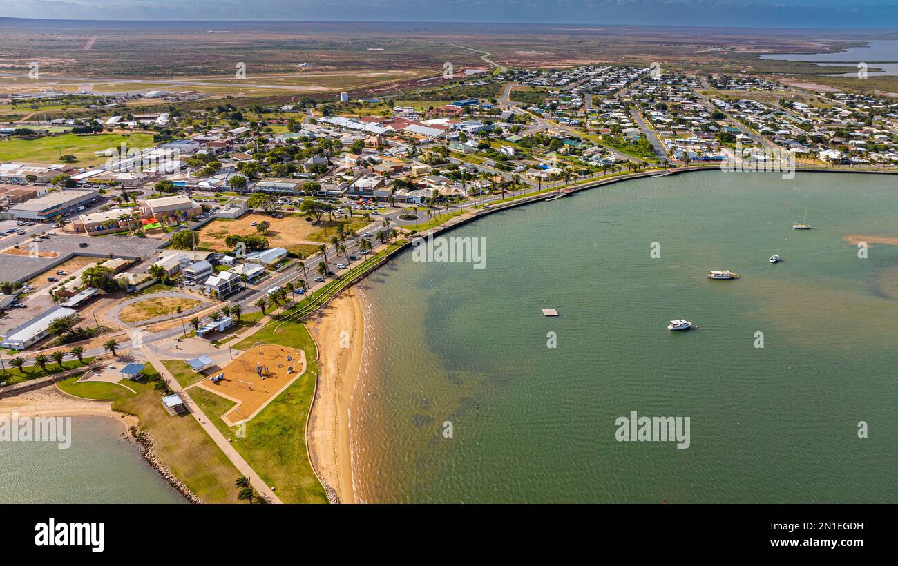 Aerial of Carnarvon, Westaustralien, Australien, Pazifik Stockfoto