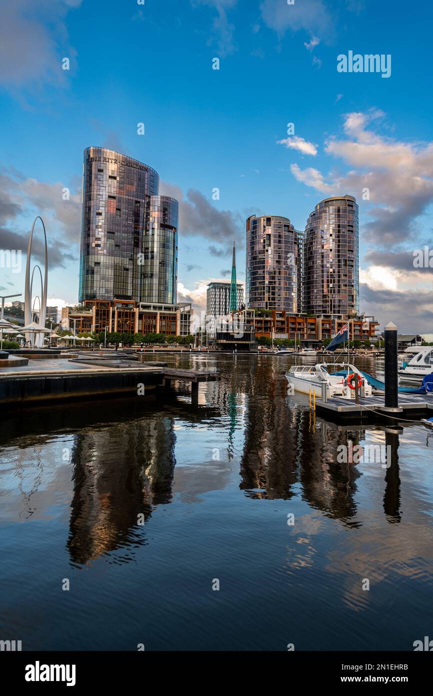 Business Towers, Elizabeth Quay, Perth, Westaustralien, Australien, Pazifik Stockfoto