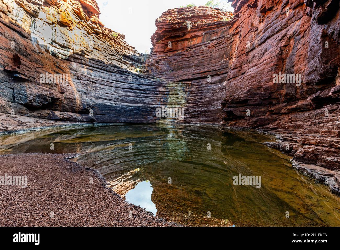 Grund der Joffre Gorge, Karijini-Nationalpark, Westaustralien, Australien, Pazifik Stockfoto