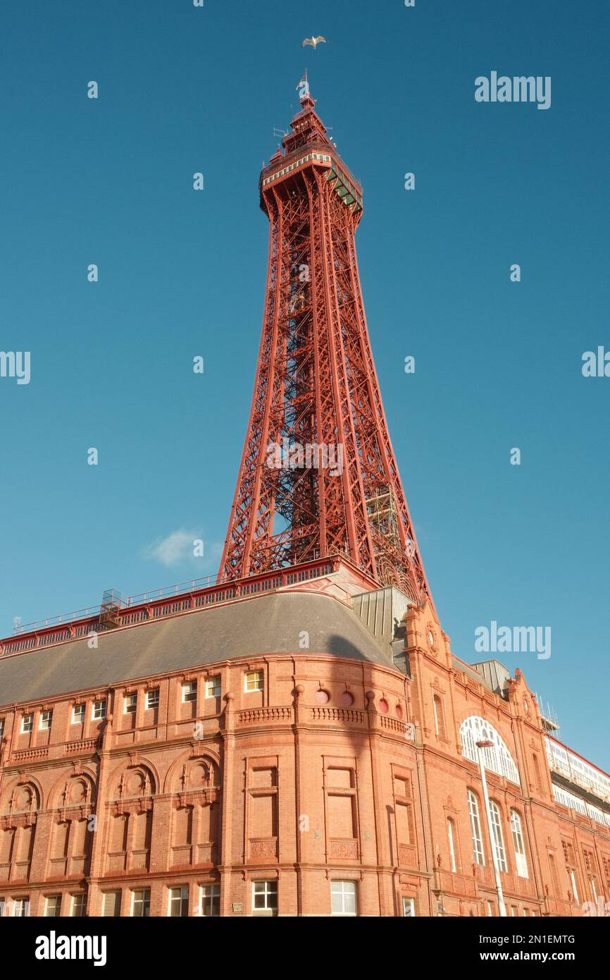 Blackpool Tower, Blackpool, Lancashire, England, Vereinigtes Königreich, Europa Stockfoto