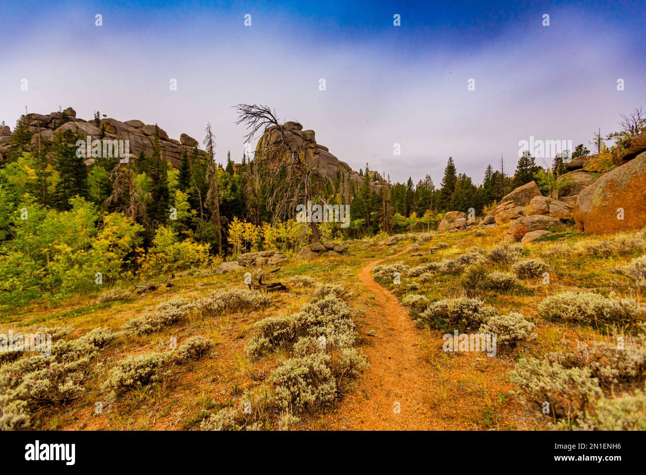 Naturlandschaften im Curt Gowdy State Park, Wyoming, Vereinigte Staaten von Amerika, Nordamerika Stockfoto