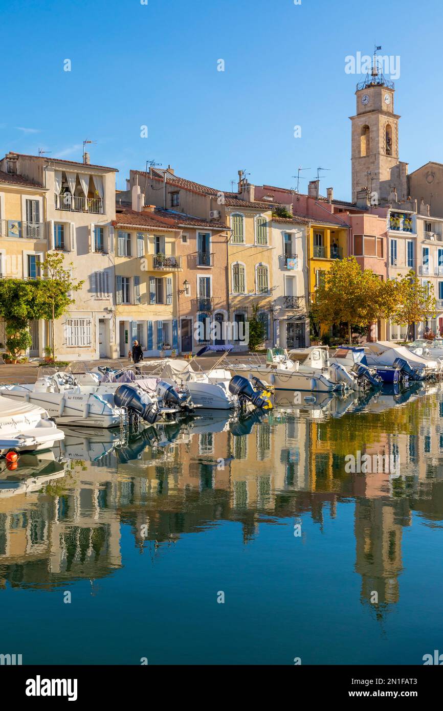 Der Hafen von Martigues, Martigues, Bouches du Rhone, Provence-Alpes-Cote d'Azur, Frankreich, Westeuropa Stockfoto