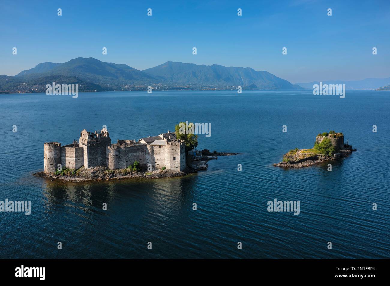 Castelli di Cannero, Cannero Riviera, Lago Maggiore, Piedmont, italienische Seen, Italien, Europa Stockfoto