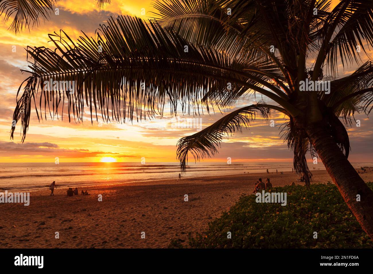 Playa Santa Teresa, Halbinsel Nicoya, Guanacaste, Costa Rica, Mittelamerika Stockfoto