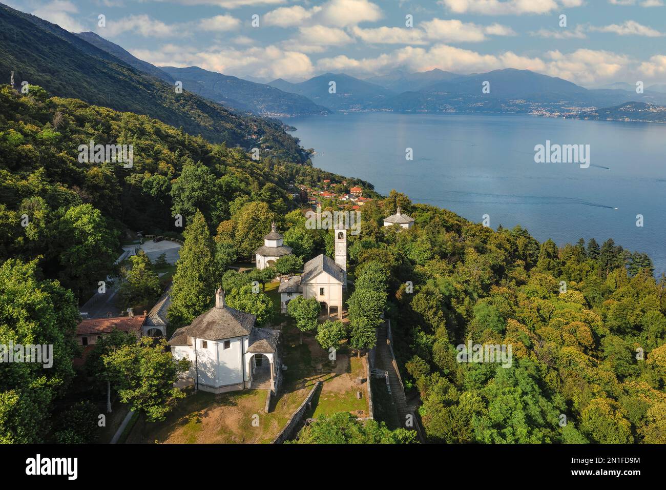 Sacro Monte di Ghiffa, Ghiffa, UNESCO-Weltkulturerbe, Lago Maggiore, Piemont, italienische Seen, Italien, Europa Stockfoto