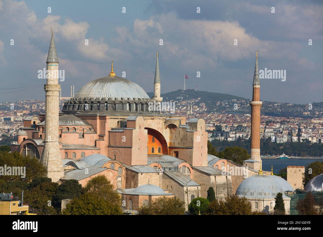 Hagia Sophia Moschee, 360 n. Chr., UNESCO-Weltkulturerbe, Istanbul, Türkei, Europa Stockfoto