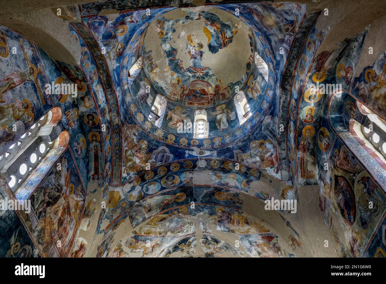 Orthodoxe Klosterkirche Studenica, UNESCO-Weltkulturerbe, Studenica, Serbien, Europa Stockfoto