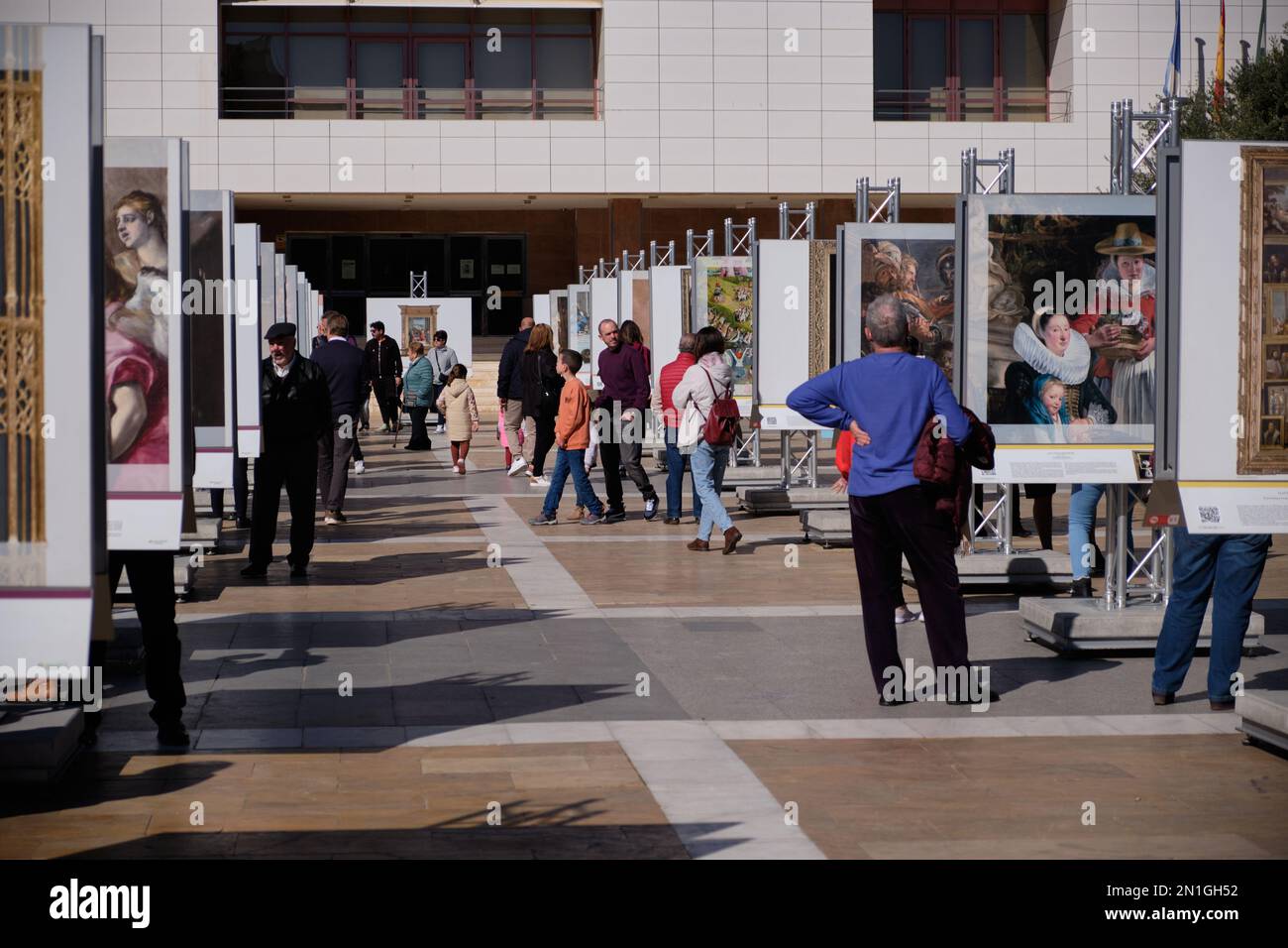 Prado Museum Ausstellung in Fuengirola, Málaga, Spanien. Stockfoto