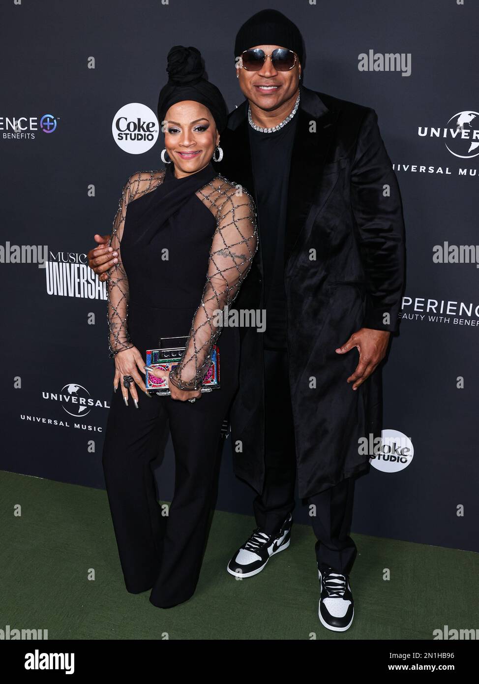 Los Angeles, Usa. 05. Februar 2023. LOS ANGELES, KALIFORNIEN, USA - FEBRUAR 05: Simone Smith und LL Cool J nehmen am 5. Februar 2023 an der Universal Music Group 2023 65. GRAMMY Awards After Party Teil, die in den Milk Studios Los Angeles, Kalifornien, USA, stattfindet. (Foto: Xavier Collin/Image Press Agency) Kredit: Image Press Agency/Alamy Live News Stockfoto