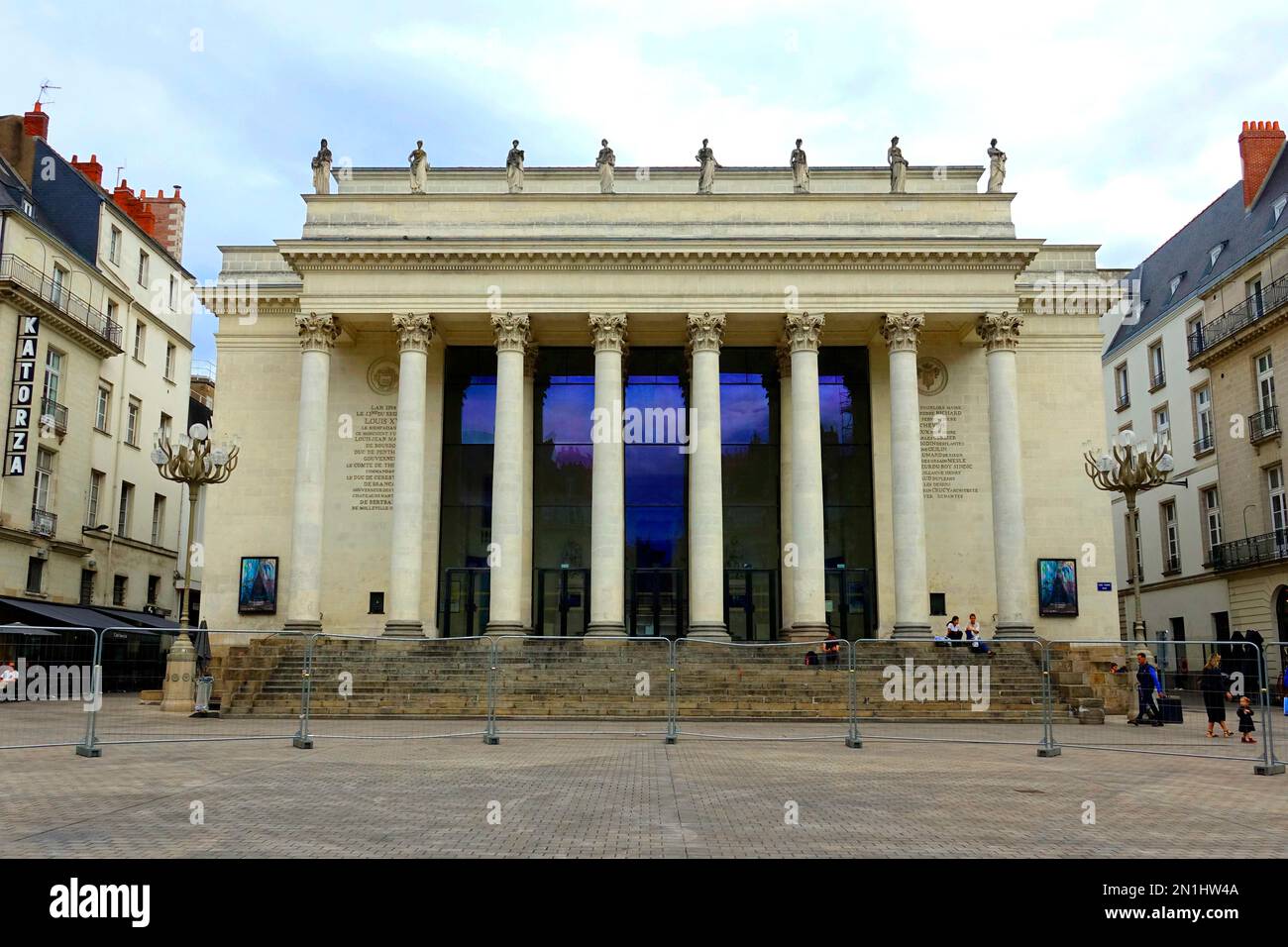 Place Graslin Square Nantes ist eine Stadt in Loire-Atlantique an der Loire France, 50 km von der Atlantikküste entfernt Stockfoto