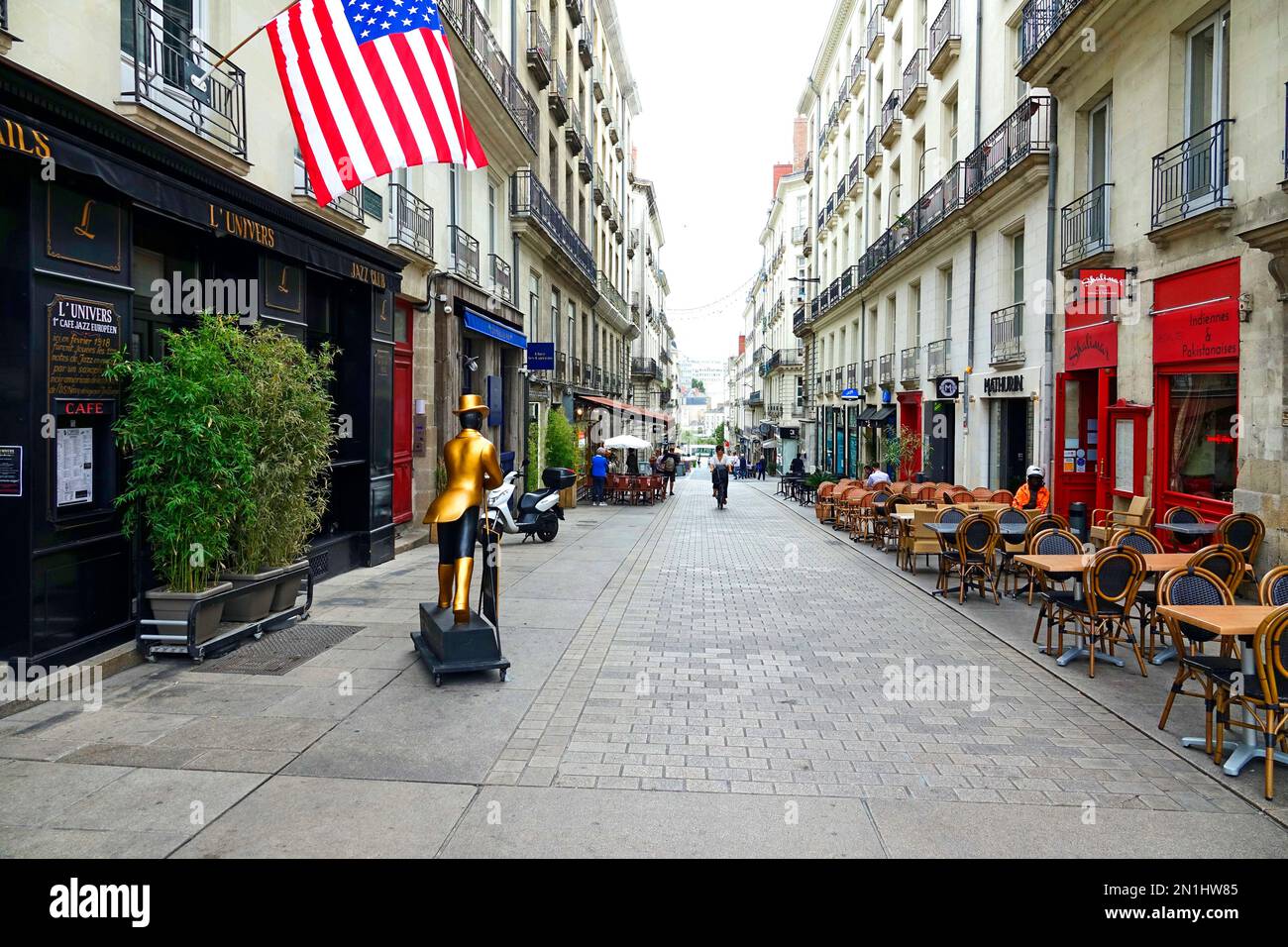 Nantes ist eine Stadt in Loire-Atlantique an der Loire France, 50 km von der Atlantikküste entfernt Stockfoto