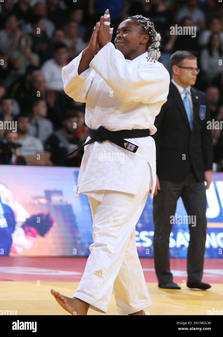 Romane Dicko von Frankreich während des Judo Paris Grand Slam 2023 am 5. Februar 2023 in der Accor Arena in Paris, Frankreich. Foto: Laurent Lairys / ABACAPRESS.COM Stockfoto