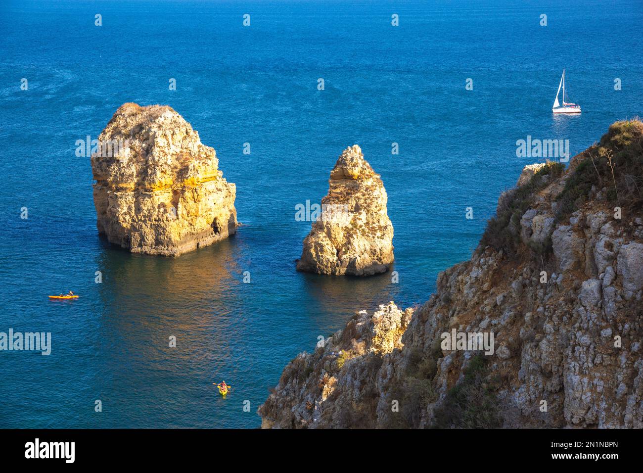 Wunderschöne Küste und Strand an der Algarve, Portugal Stockfoto