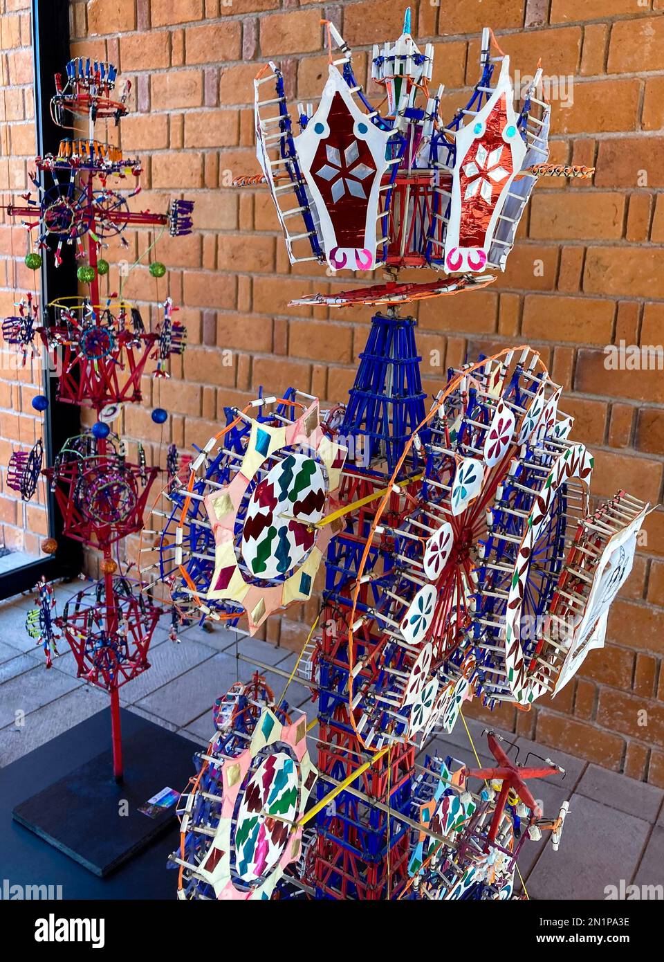 TULTEPEC, Staat Mexiko, Januar 16. Das National Museum of Pyrotechnics (MUNAPI) zeigt die Ursprünge und die Geschichte des Feuerwerks in stationären und Wanderausstellungen. Seine Besucher werden die Gestaltung und Tradition dieser Aktivität im Detail kennen. Januar 16, in Tultepec, Staat Mexiko. (Foto: Francisco Morales/Eyepix Group/Sipa USA) Stockfoto