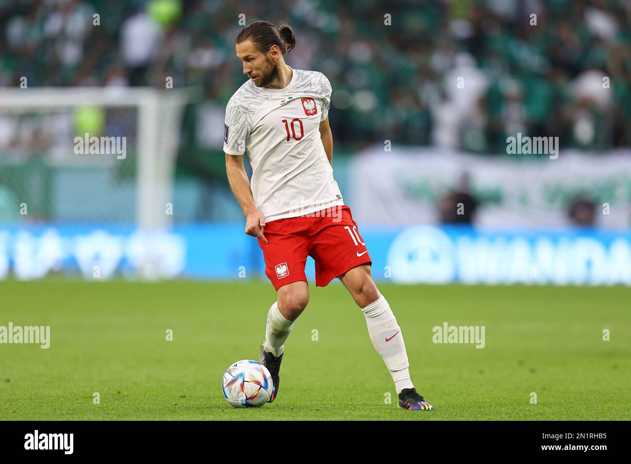 Grzegorz Krychowiak beim FIFA-Weltmeisterschaftsspiel Katar 2022 Gruppe C zwischen Polen und Saudi-Arabien am 26. November 2022 im Education City Stadium in Al Rayyan, Katar. (Foto von MB Media) Stockfoto