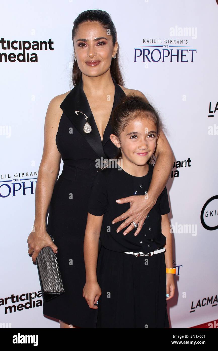 Salma Hayek Pinault, left, and daughter Valentina Paloma Pinault attend