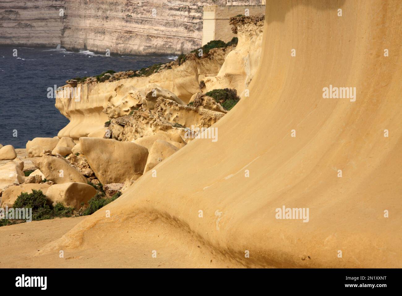 Blick auf Xlendi auf Gozo Malta Stockfoto