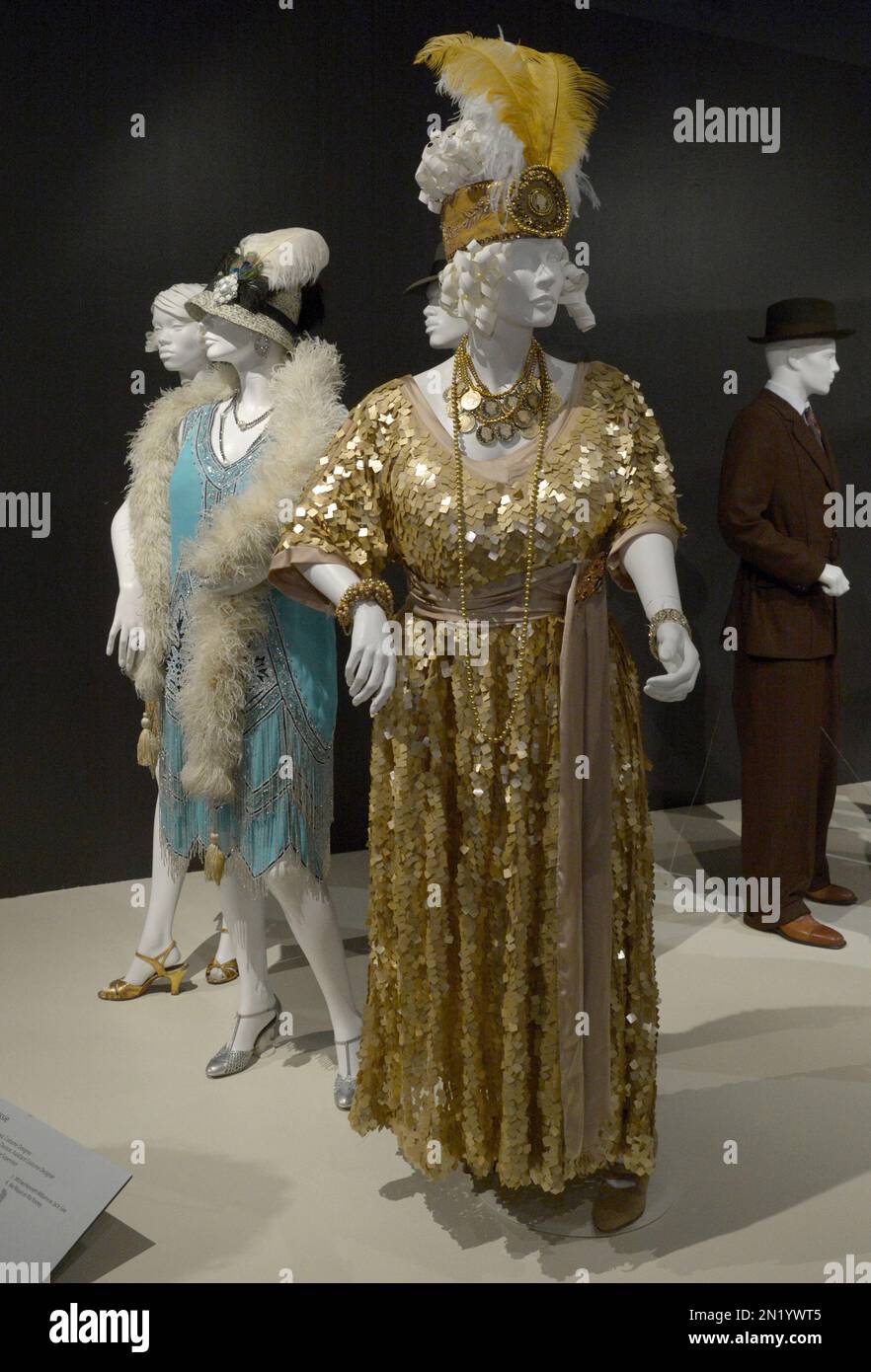 Costumes from "Bessie" seen at The 9th Annual Outstanding Art of Television Costume Design Exhibition opening at the FIDM Museum & Galleries on the Park on Saturday, July 18, 2015, in Los Angeles. The Television Academy and FIDM Museum honored this year’s Emmy(R) Award winners in Outstanding Costume Design at the opening reception for this annual special exhibition. (Photo by Phil McCarten/Invision for the Television Academy/AP Images) Stockfoto